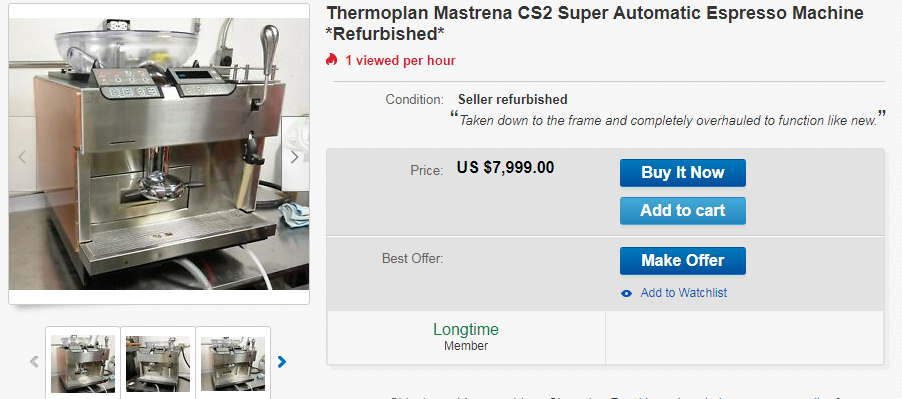 thermoplan coffee machine price