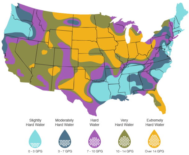 water hardness map