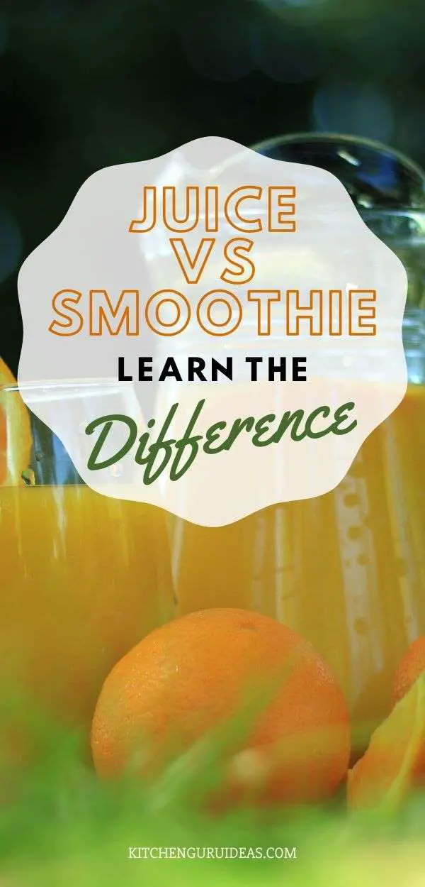 what is the difference between juice and a smoothie