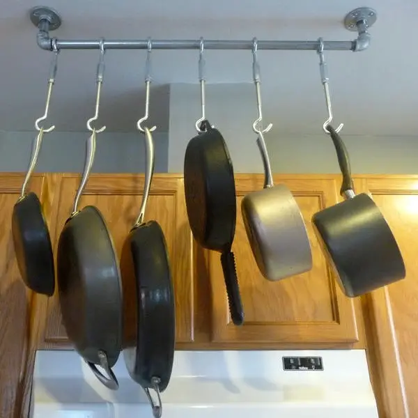 cookware ceiling rack