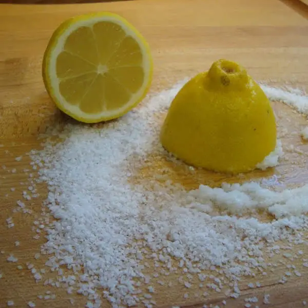 lemon and salt