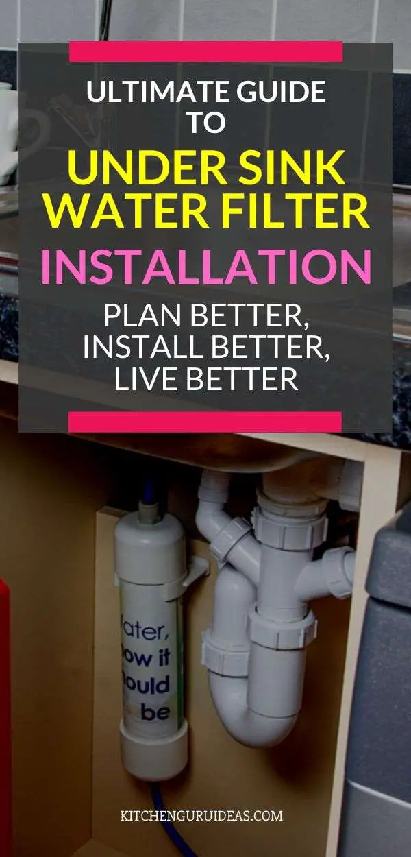 under sink water filter installation