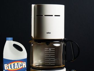 coffee maker bleach