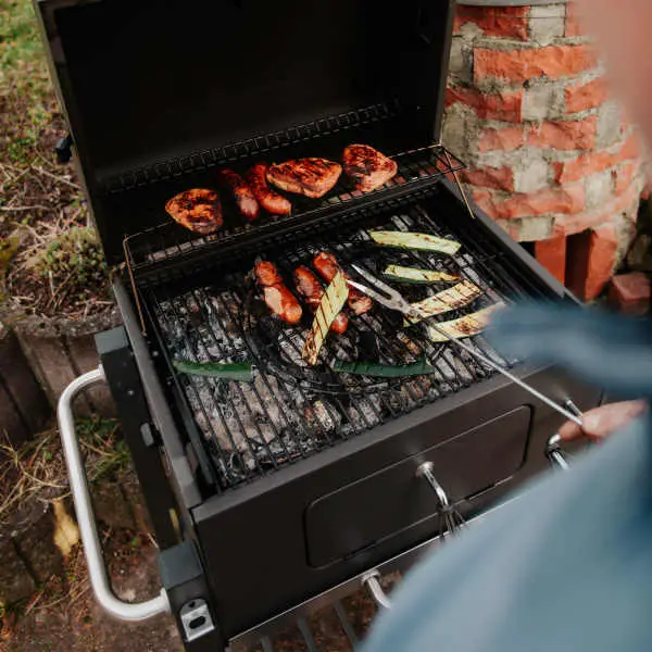 cooking on charcoal grill