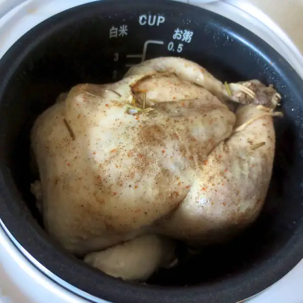 cooking whole chicken in rice cooker