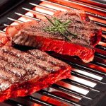 searing steaks on infrared grill