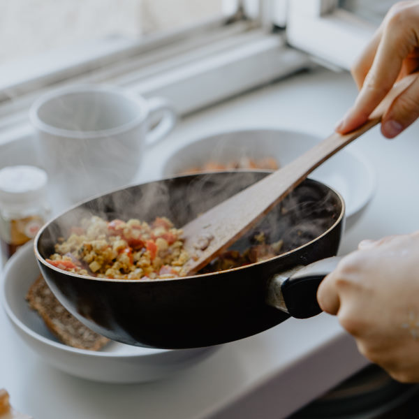 cooking near window