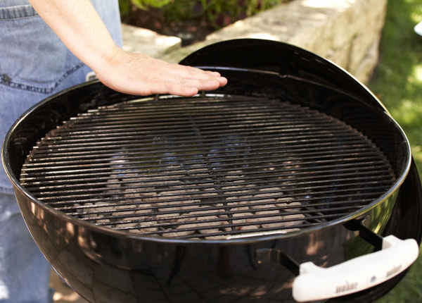 prueba de temperatura manual de la parrilla 