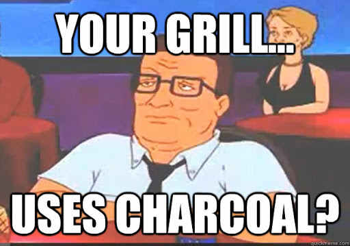 hank hill charcoal grill