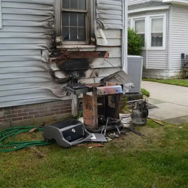 gas grill house fire