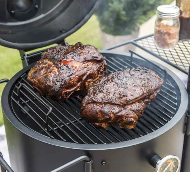 vertical charcoal smoker grill