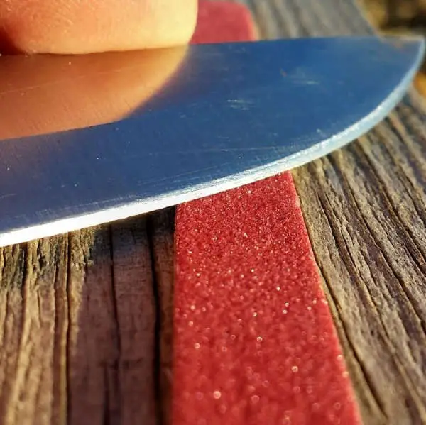 sharpening knife with nail file