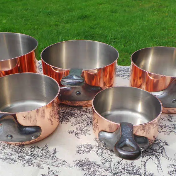 copper-cookware with steel lining