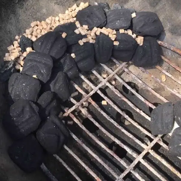 pellets in charcoal grill