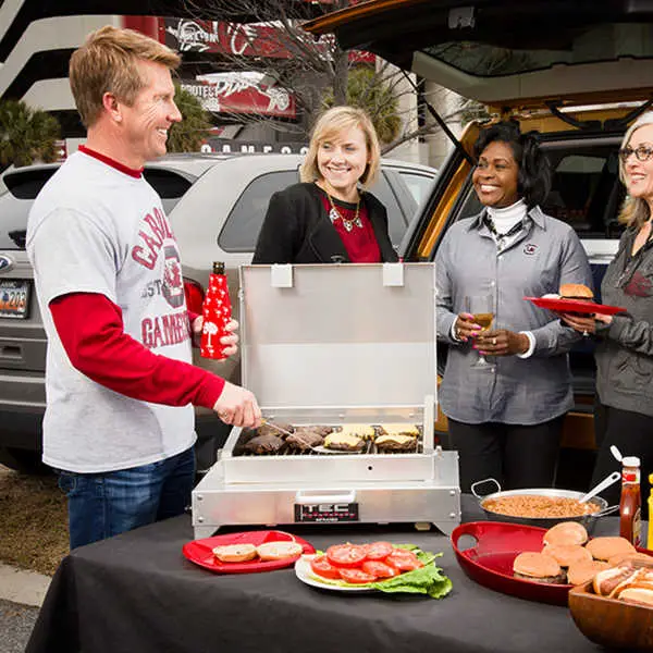 infrared grill tailgating party