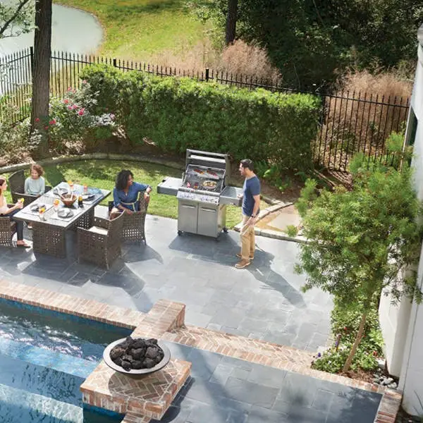 luxury gas grill backyard BBQ party