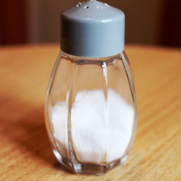 salt in glass salt shaker